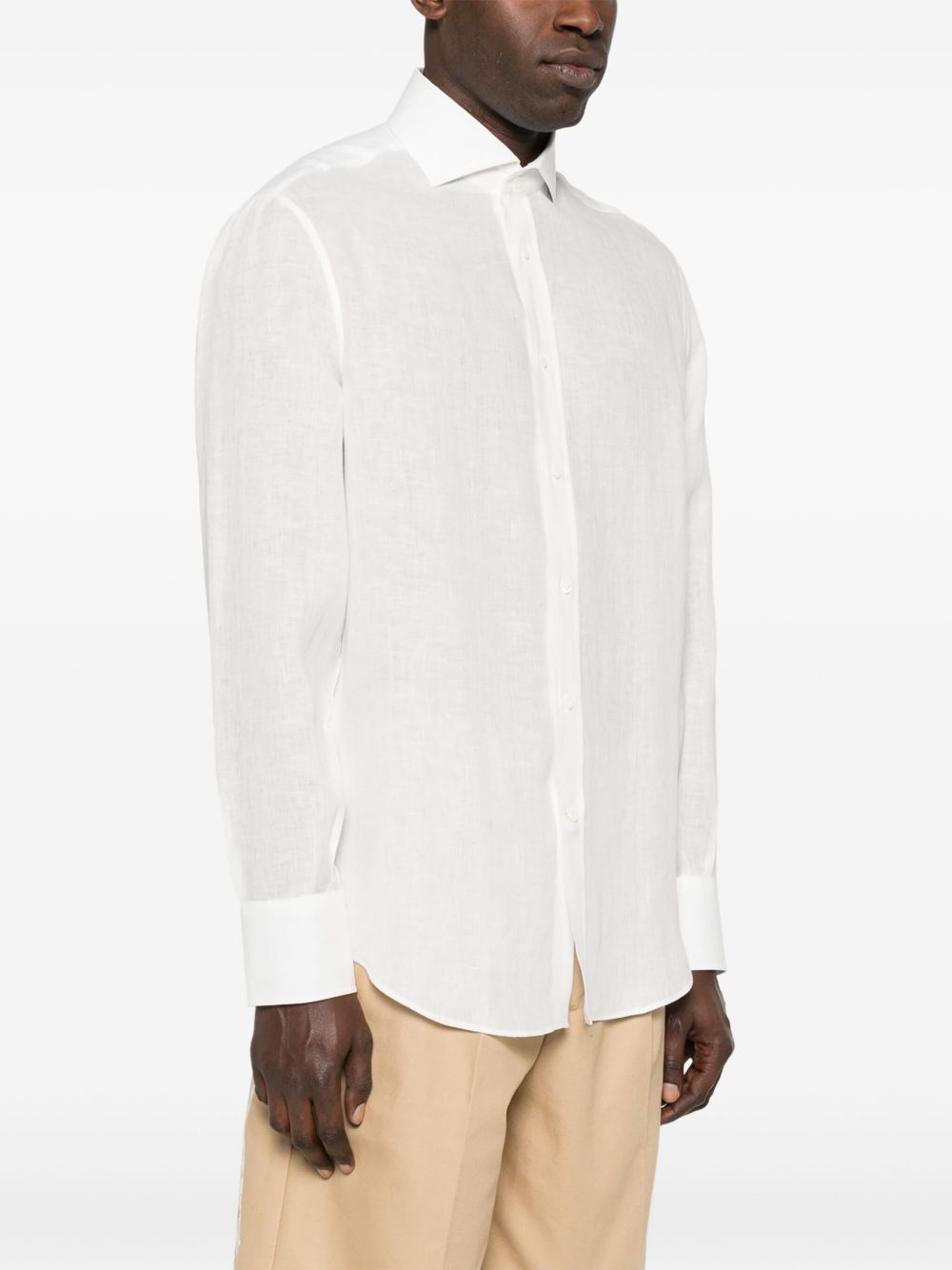 Brunello Cucinelli cheesecloth linen shirt Men