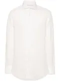 Brunello Cucinelli cheesecloth linen shirt - White