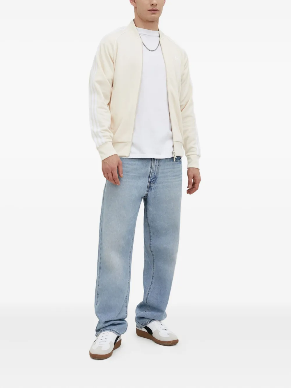 adidas Adicolor Classics SST zipped sweatshirt | White | Image 1