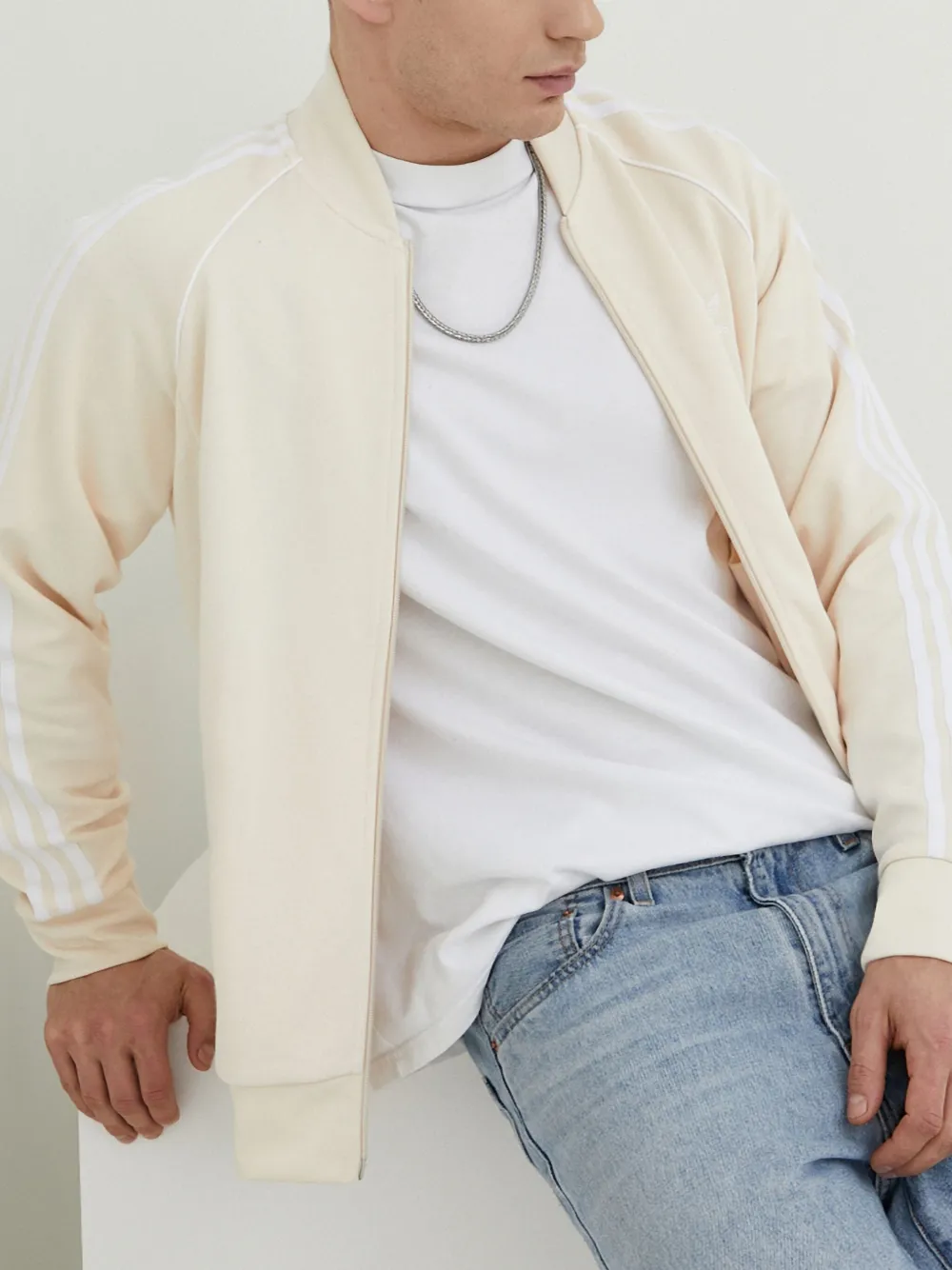 adidas Adicolor Classics SST sweater met rits Wit
