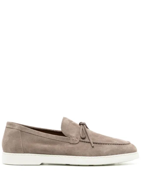 Doucal's penny-slot suede loafers