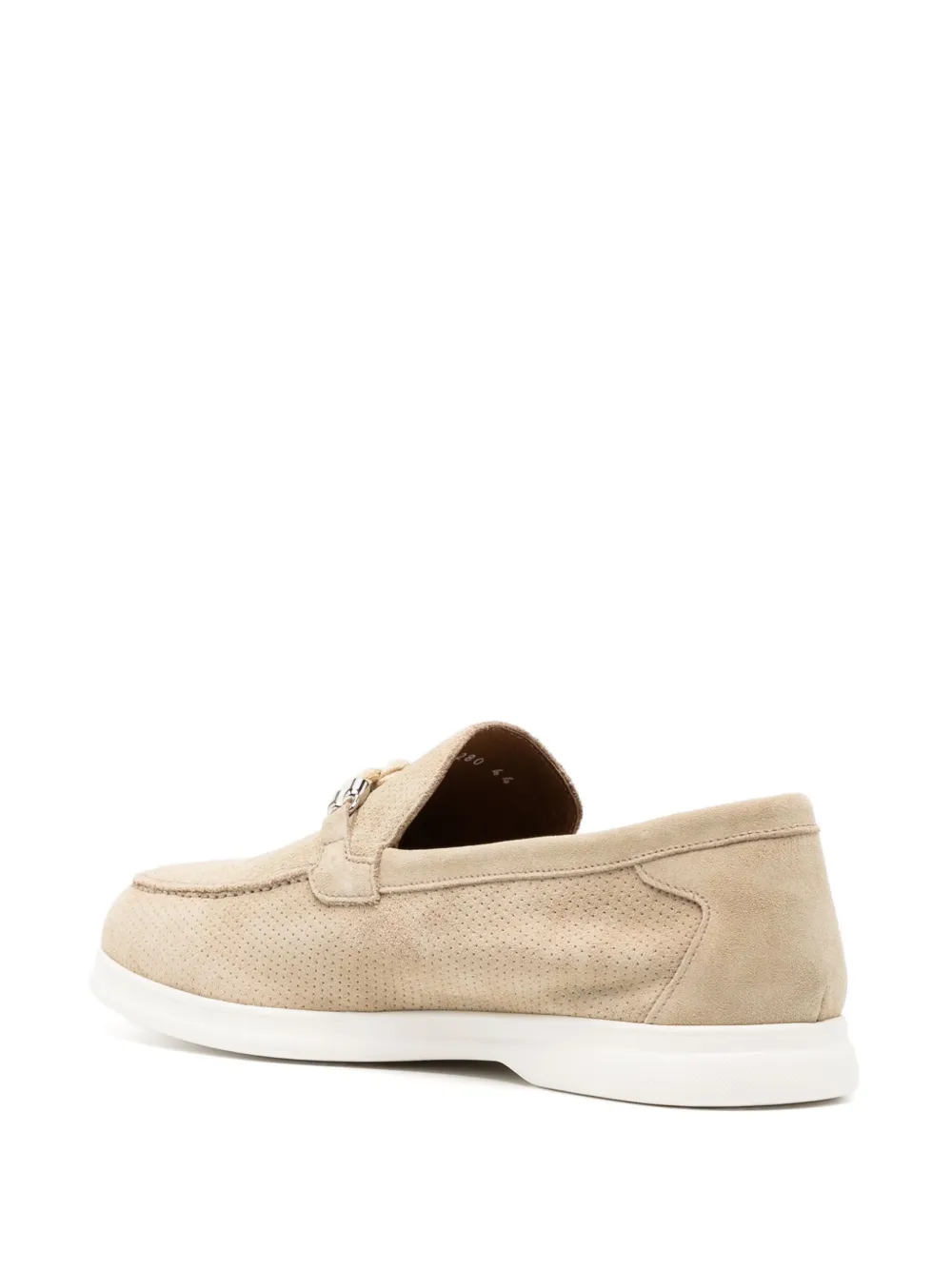 Doucal's Knot-detail Mesh Loafers In Neutrals