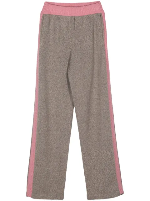 Barrie stripe-detail trousers