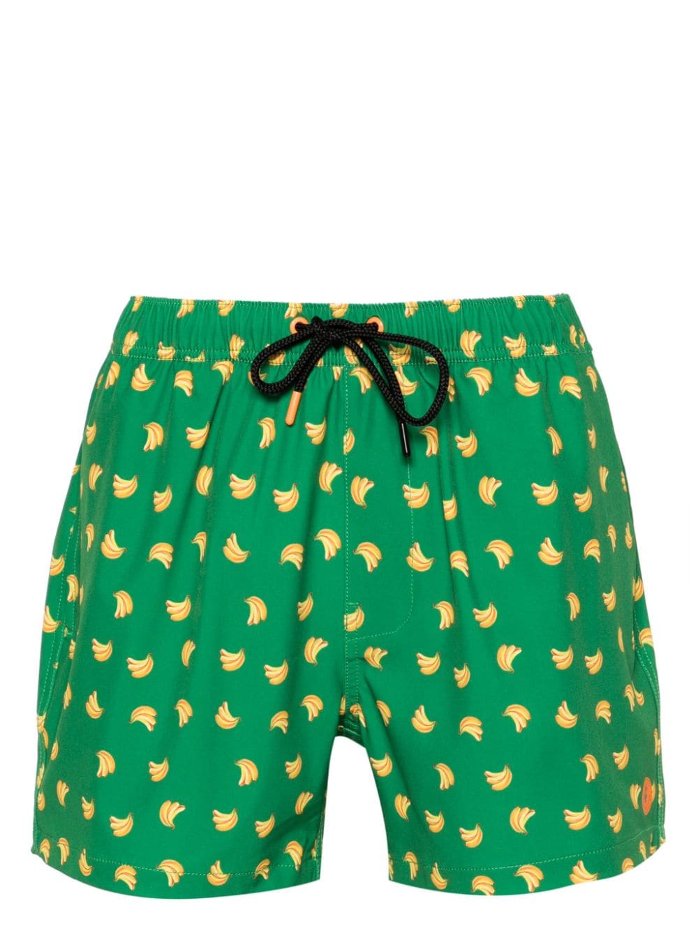 Save The Duck Ademir Banana-print Swim Shorts In Green