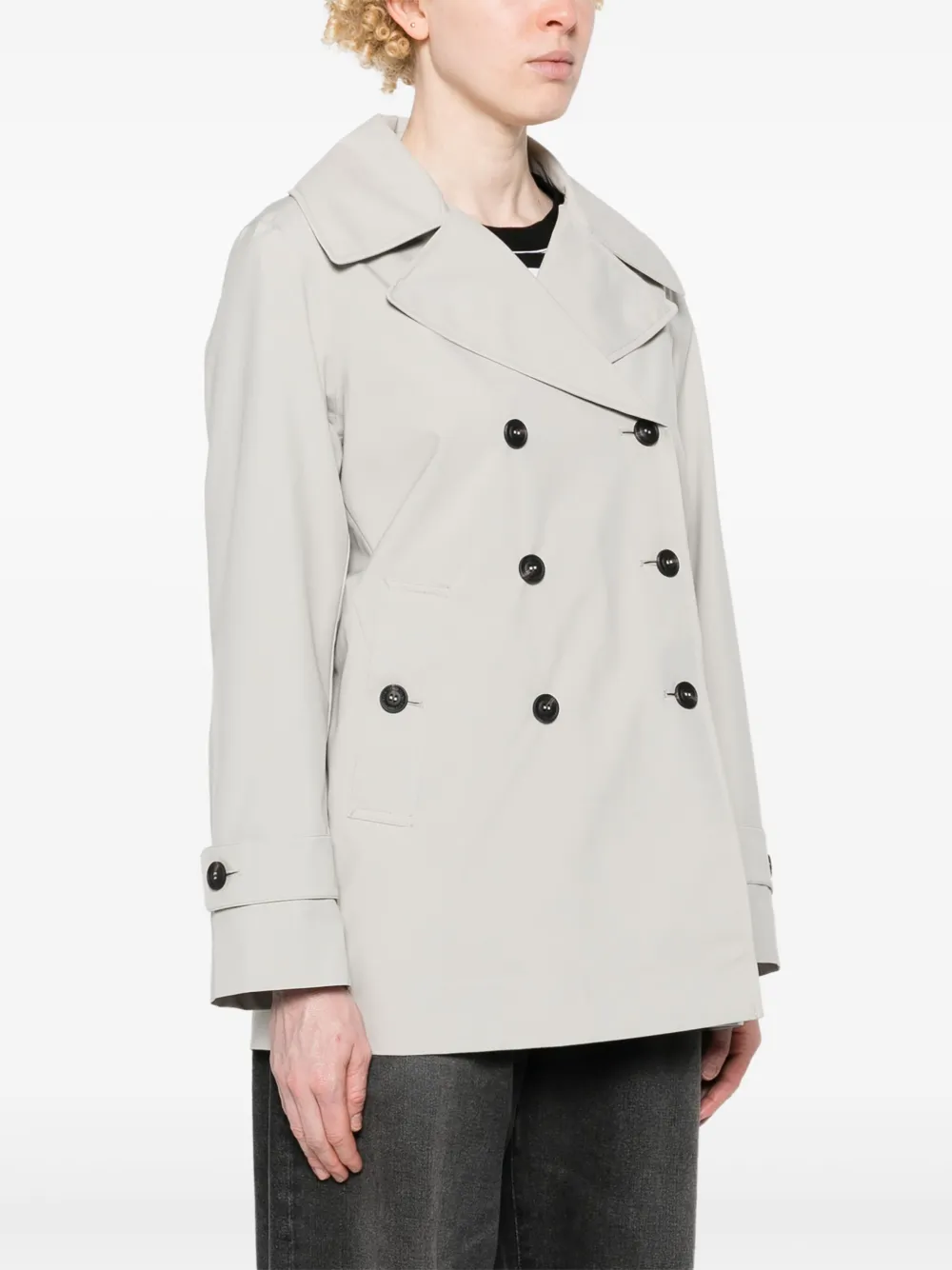 Save The Duck Sofi trenchcoat met logopatch Grijs