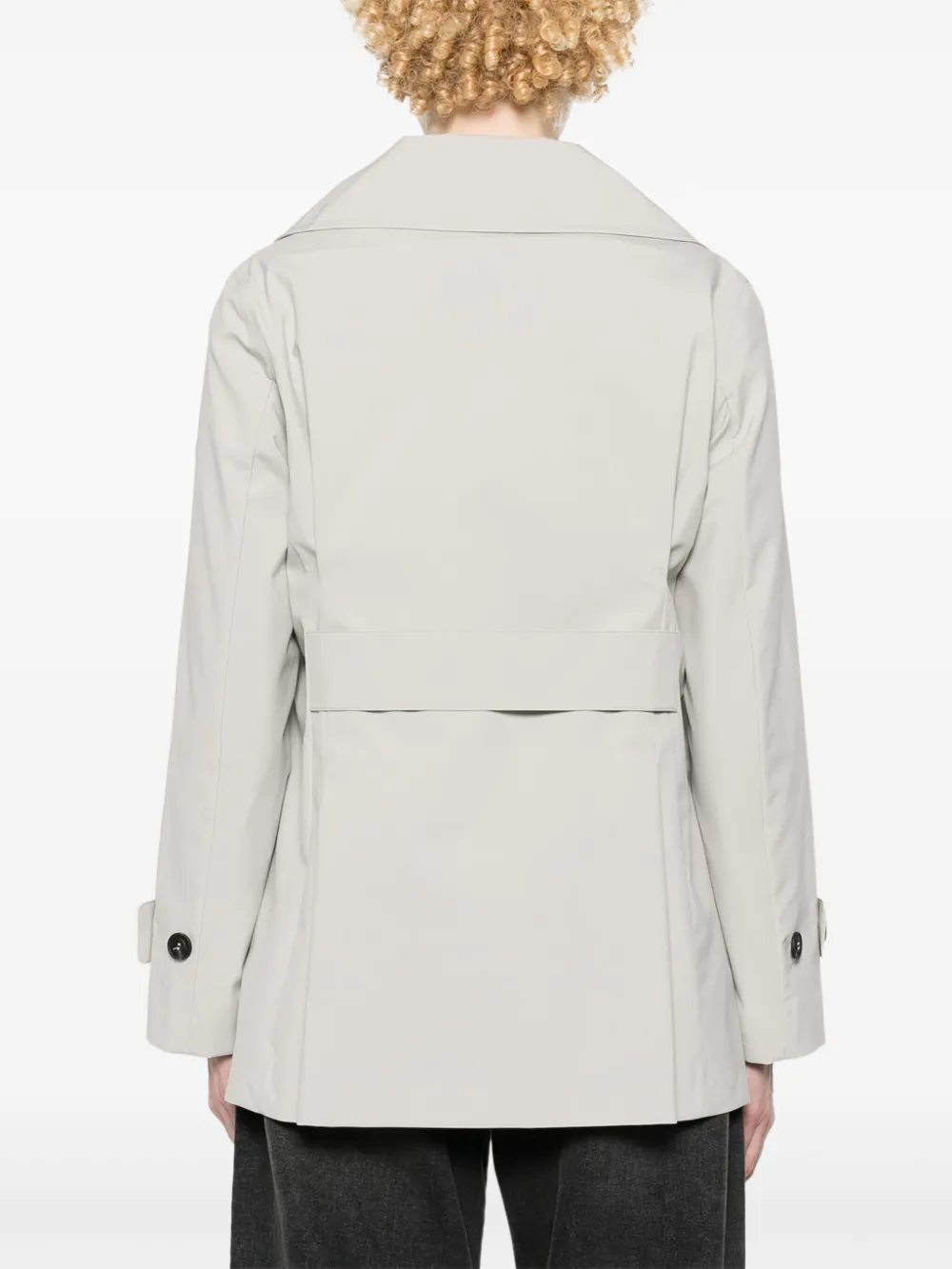 Save The Duck Sofi trenchcoat met logopatch Grijs