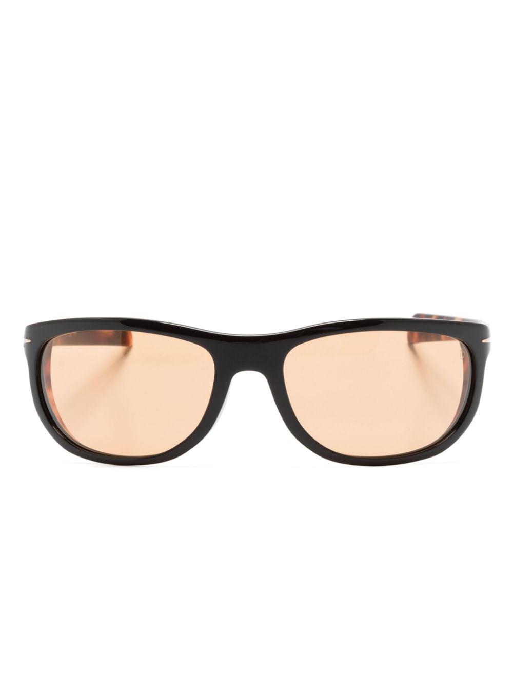 tortoiseshell rectangle-frame sunglasses