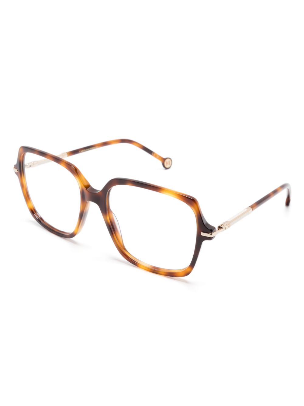 Shop Carolina Herrera Oversize-frame Glasses In Brown