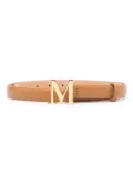 Max Mara logo-buckle leather belt - Brown