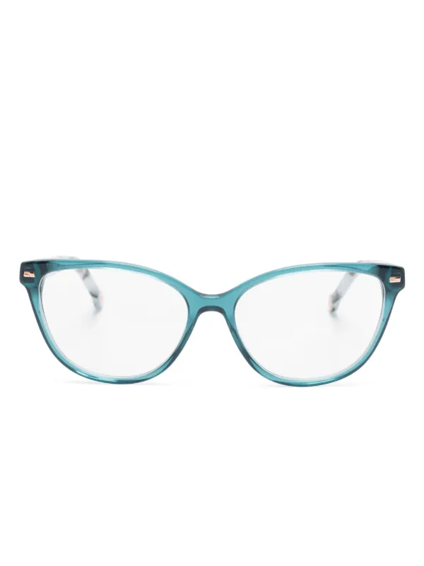 Carolina Herrera Her 0190 butterfly-frame Glasses Blue FARFETCH IN