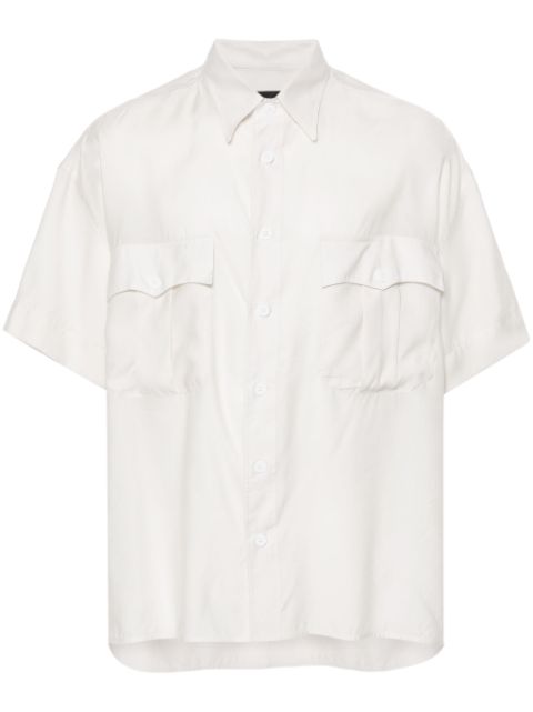 Giorgio Armani peak-lapels short-sleeves shirt Men