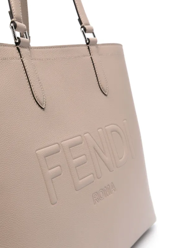 FENDI レザー トートバッグ | ニュートラル | FARFETCH JP