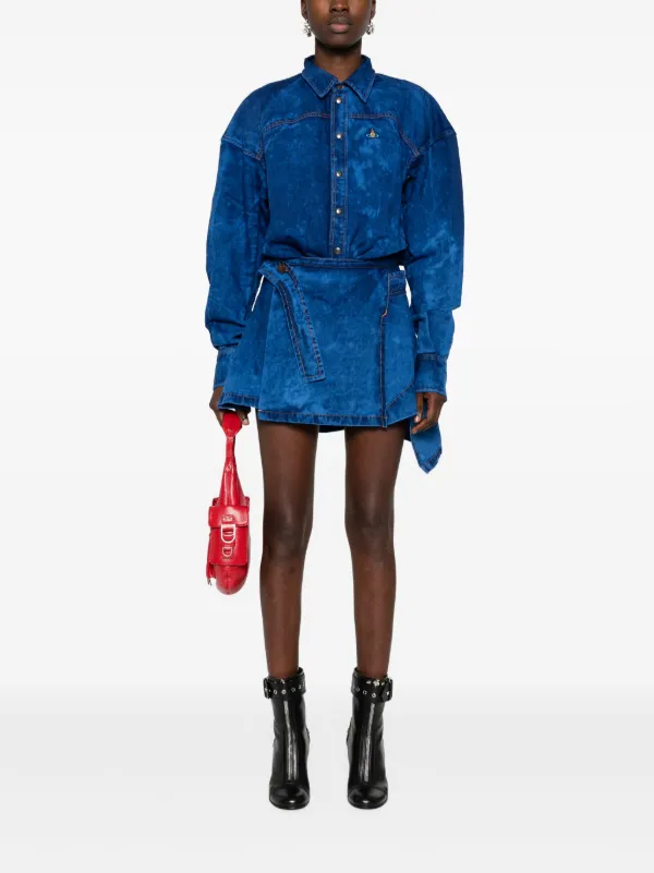 Vivienne Westwood Meghan Faded Mini Dress - Blue