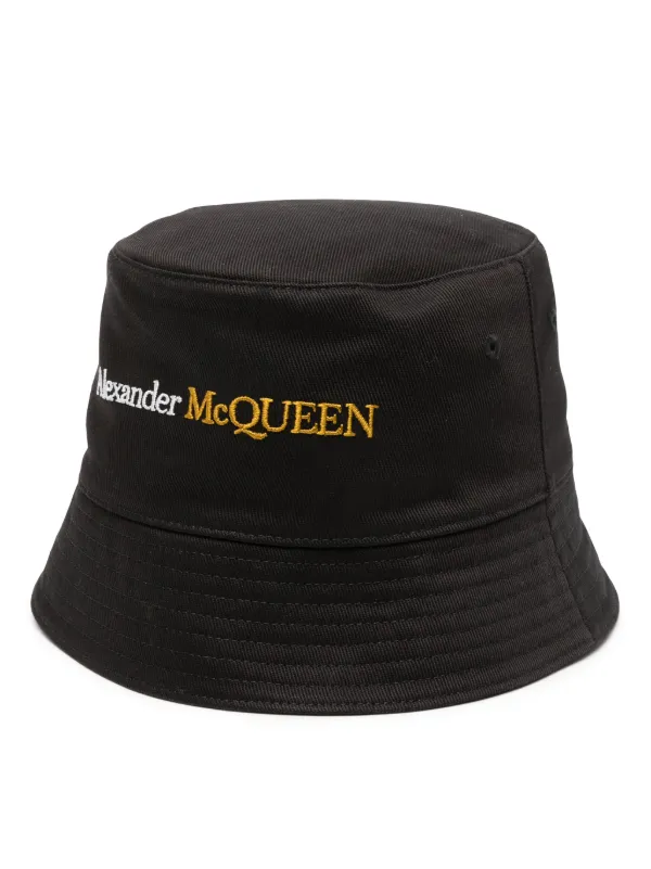 Alexander McQueen ブラック バケットハット Alexander McQueen バケットハット | ブラック | FARFETCH JP