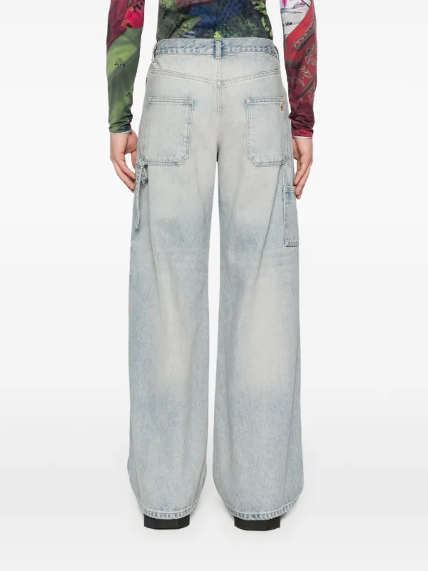 Courrèges ミッドライズ ストレートジーンズ | ブルー | FARFETCH JP