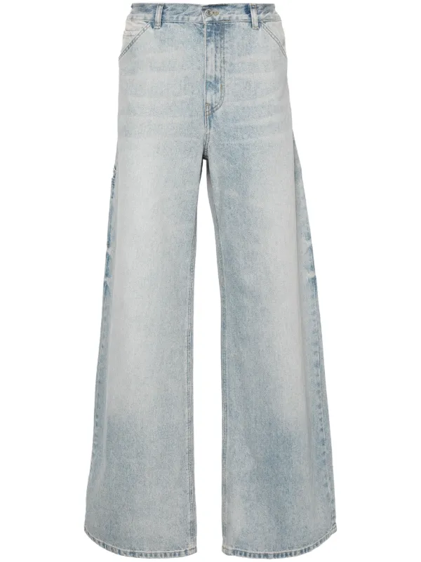courreges ミッドライズ　ストレートジーンズ Courrèges ミッドライズ ストレートジーンズ | ブルー | FARFETCH JP