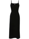 Diesel logo-patch midi dress - Black