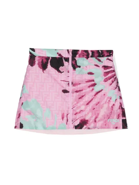 Fendi Kids FF-pattern mini skirt