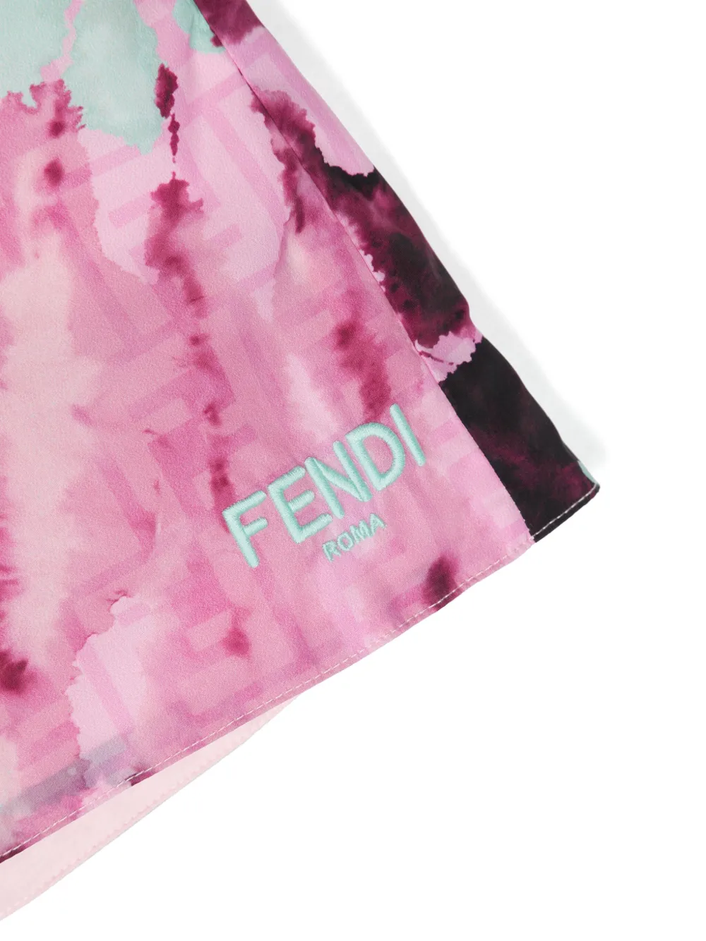 Fendi Kids Mini-rok met patroon Roze