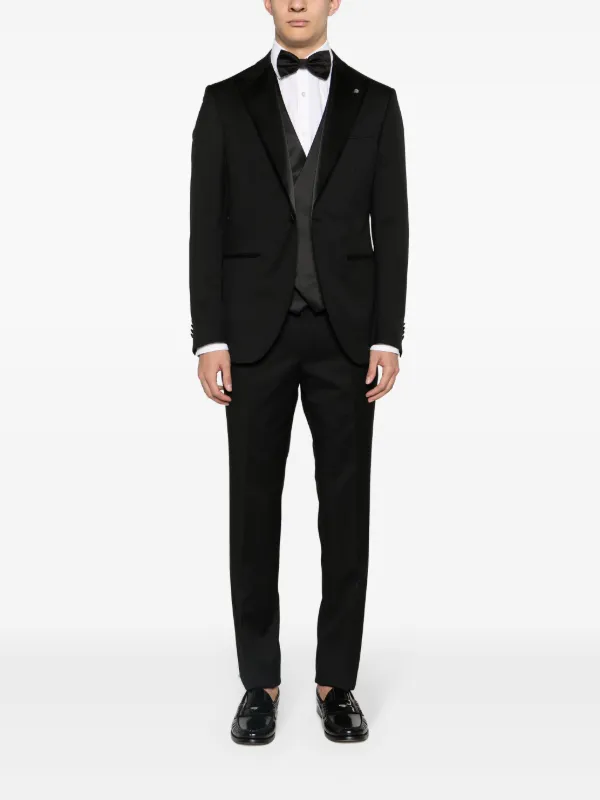 リアル MANTOVA BIANCHI LUIGI single-breasted Suit three-piece スーツ