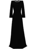Jenny Packham Mars crepe gown - Black