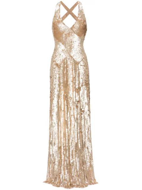 Jenny Packham Night Fever sequin-embellished gown Women