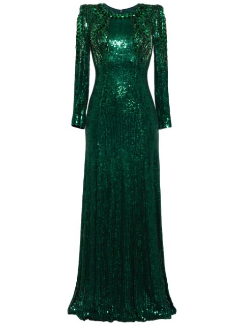 Jenny Packham Paloma sequin-embellished gown Women