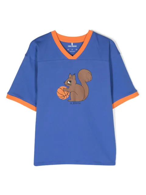 Mini Rodini t-shirt Squirrels en coton biologique