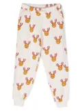 Mini Rodini medals-print cotton track pants - Neutrals