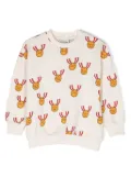 Mini Rodini medals-print cotton sweatshirt - Neutrals