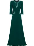 Jenny Packham Viva bead-embellished maxi dress - Green