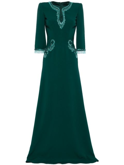 Jenny Packham Viva bead-embellished maxi dress Women