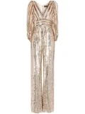 Jenny Packham Boogie sequin-embellished jumpsuit - Neutrals