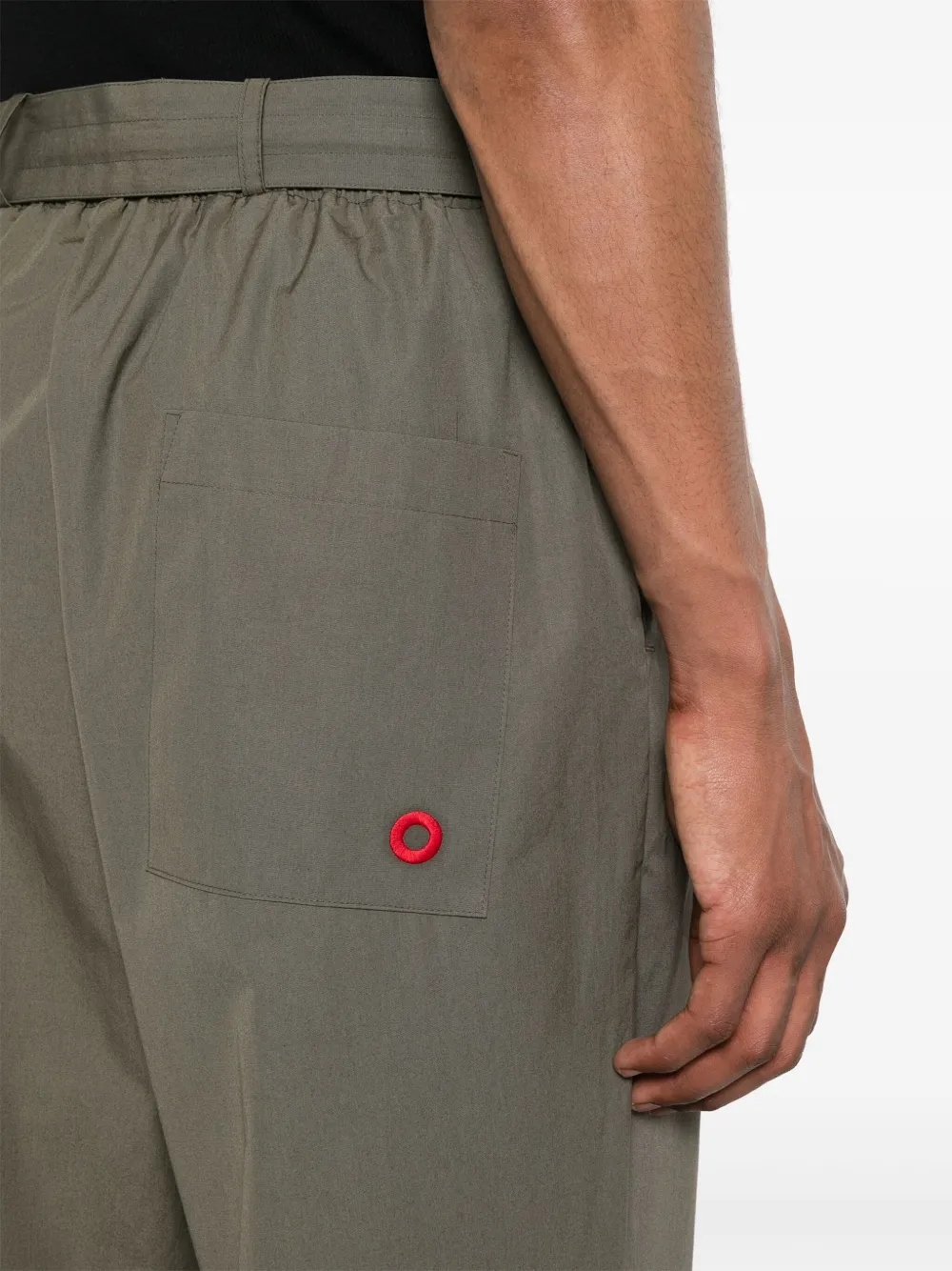 Craig Green Broek met elastische tailleband Groen