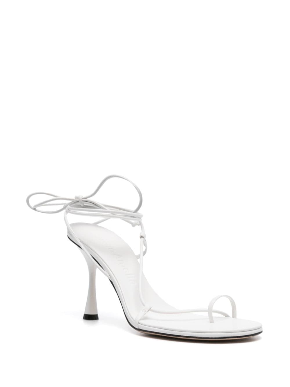 Shop Studio Amelia Emily Wrap 90mm Sandals In White