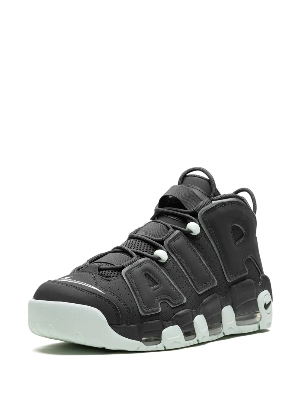 AIR MORE UPTEMPO DARK SMOKE GREY/LIGHT SMOKE GREY/BARELY GREEN 运动鞋