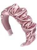 Jennifer Behr Amelia silk-satin headband - Purple