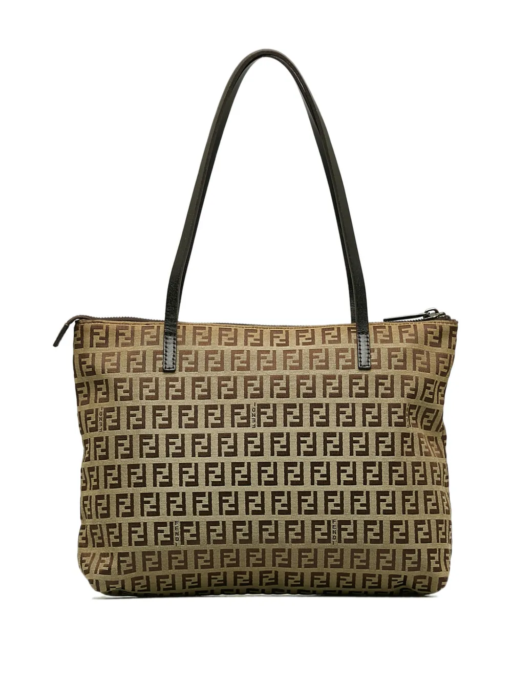 Fendi Pre-Owned Zucchino shopper met rits - Bruin