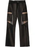 JiyongKim cargo style cotton trousers - Black