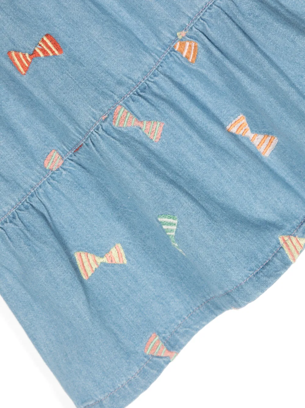 Stella McCartney Kids Jurk met borduurwerk Blauw