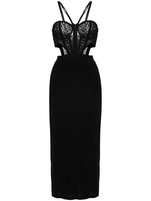 Robe à design à empiècements - Versace Jeans Couture - Modalova