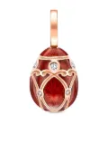 Fabergé 18kt rose gold Heritage Egg diamond charm - Red