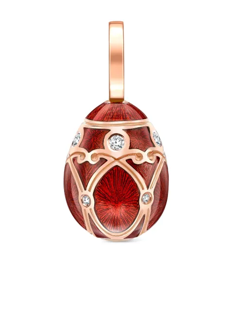 Fabergé 18kt rose gold Heritage Egg diamond charm