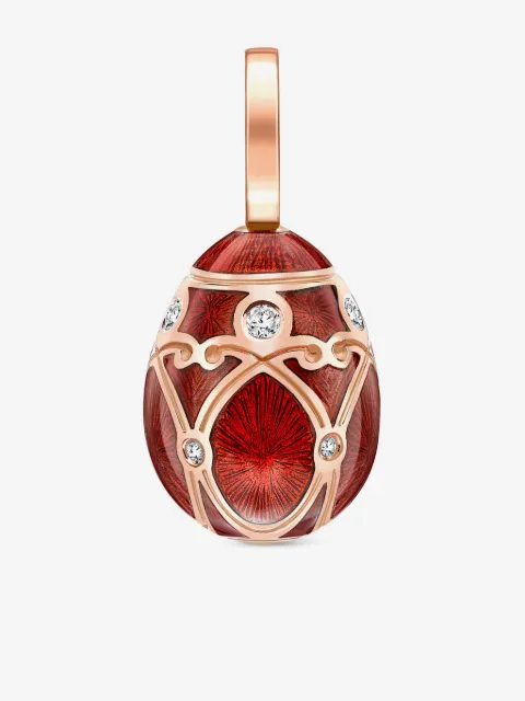 Fabergé 18kt rose gold Heritage Egg diamond charm