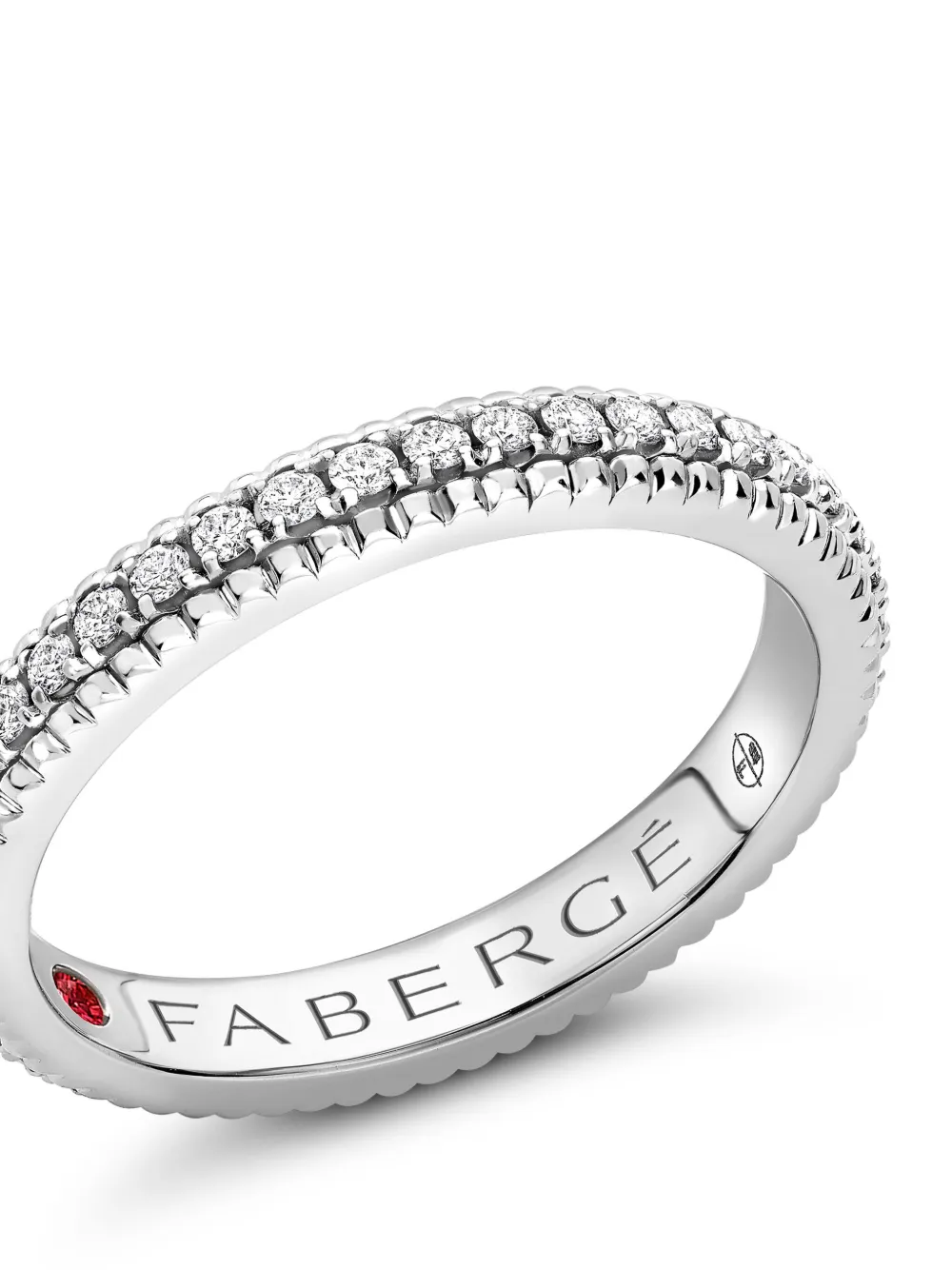 Fabergé 18kt white gold Colours Of Love diamond eternity ring - Zilver