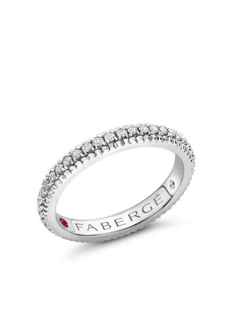 Fabergé 18kt white gold Colours Of Love diamond eternity ring 