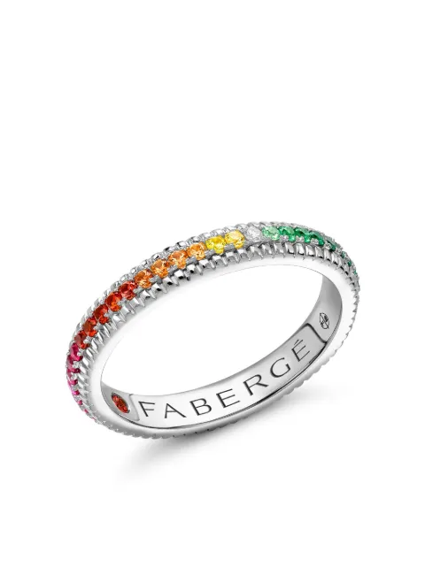 Fabergé 18kt white gold Colour Of Love multi-stone ring
