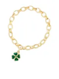 Fabergé 18kt yellow gold Heritage Clover charm - Green