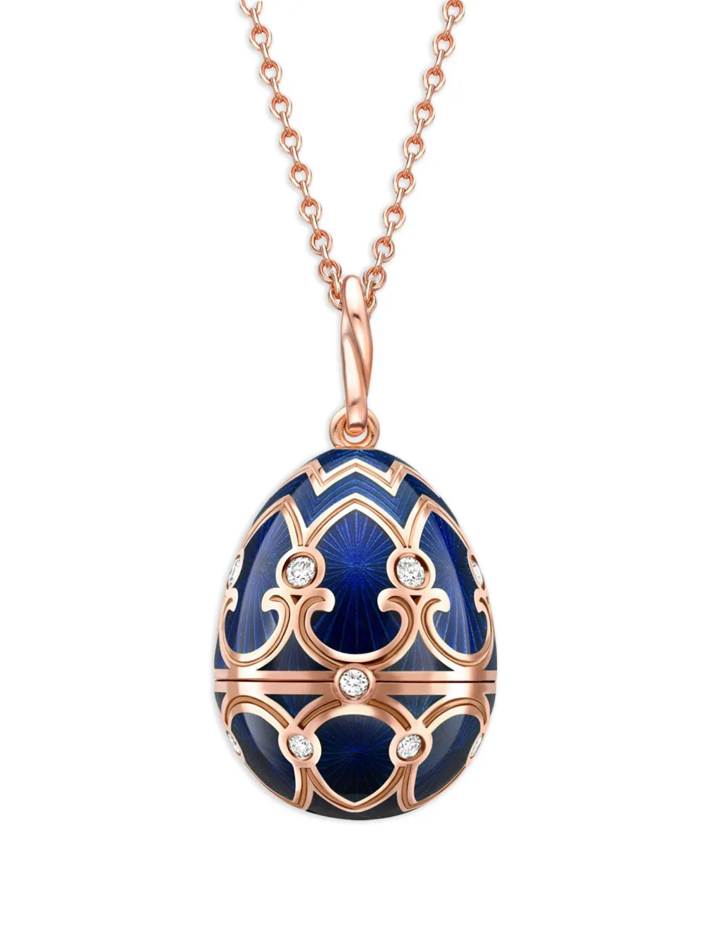 Shop Fabergé 18kt Gold Heritage Polar Bear Surprise Locket Multi-stone Pendant In Blue