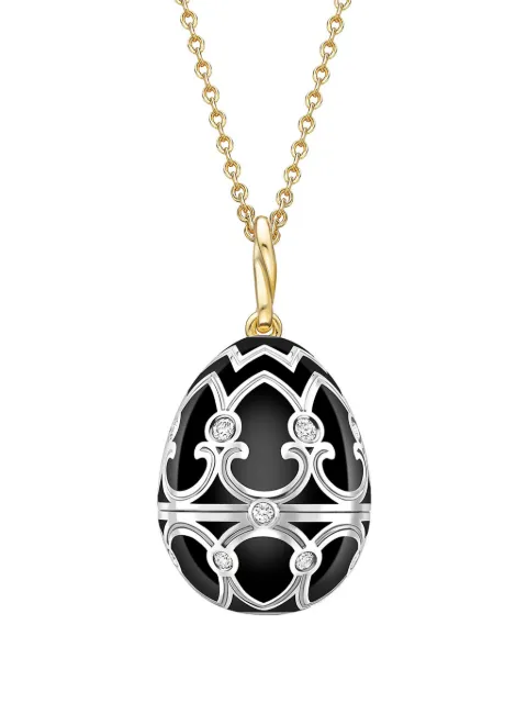 Fabergé 18kt gold Heritage Penguin Surprise diamond locket necklace